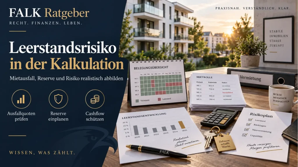 FALK Ratgeber – Leerstandsrisiko in der Kalkulation abbilden