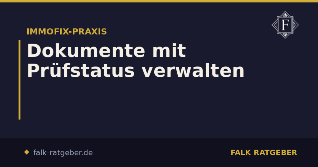 Dokumente mit Prüfstatus verwalten