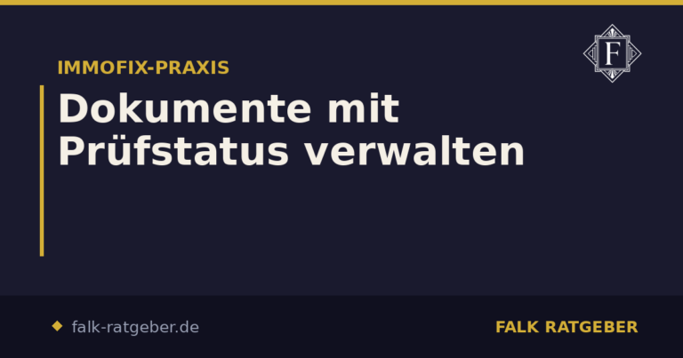 Dokumente mit Prüfstatus verwalten