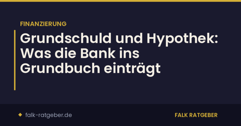 Grundschuld einfach erklärt
