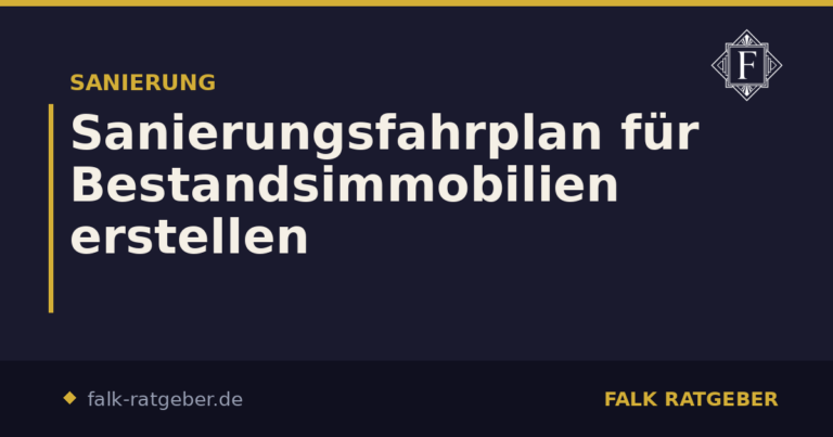 Sanierungsfahrplan erstellen